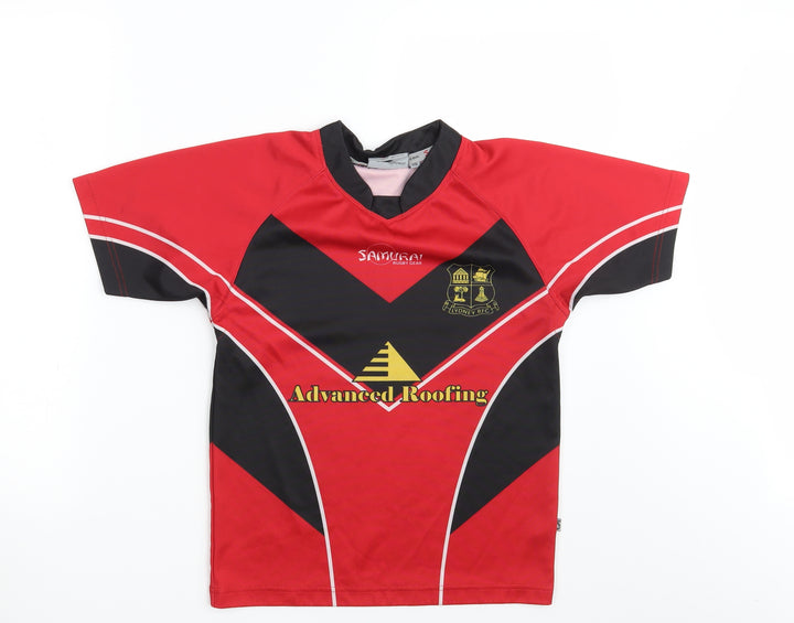 Samurai Boys Red Basic T-Shirt Size S