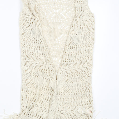 Young Dimension Girls Ivory  Knit Wrap Jumper Size 10-11 Years