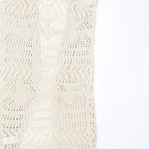 Young Dimension Girls Ivory  Knit Wrap Jumper Size 10-11 Years