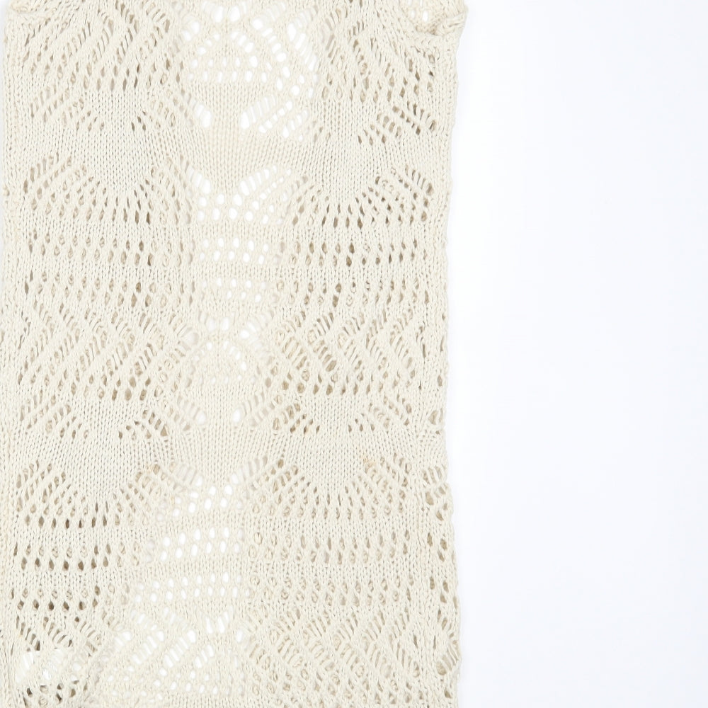 Young Dimension Girls Ivory  Knit Wrap Jumper Size 10-11 Years