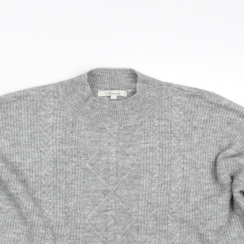 Peacocks Womens Grey  Knit Pullover Jumper Size L