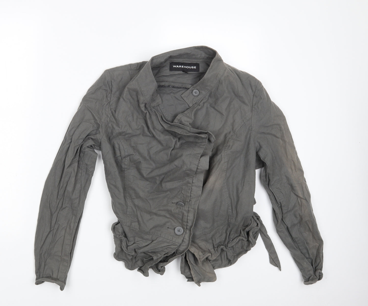 Warehouse Womens Grey   Jacket Coat Size 12