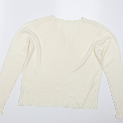 By Design  PLC Womens Ivory  Knit Pullover Jumper Size L