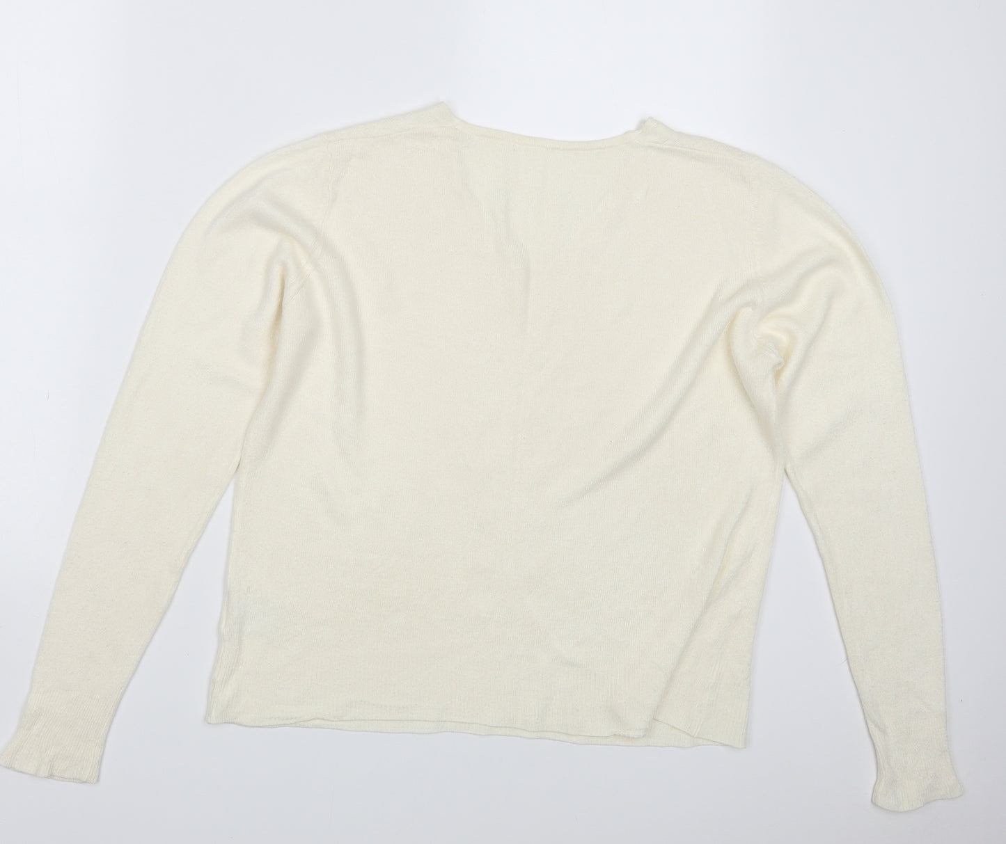 By Design  PLC Womens Ivory  Knit Pullover Jumper Size L