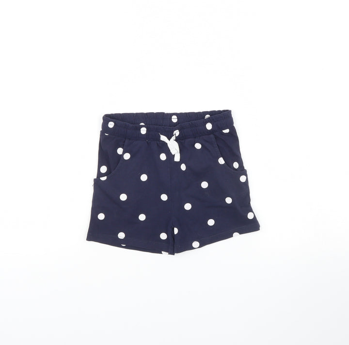 Nutmeg Girls Blue Polka Dot Culotte Shorts Size 4 Years