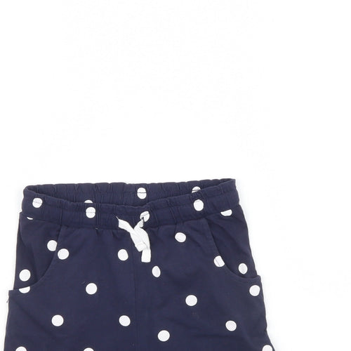 Nutmeg Girls Blue Polka Dot  Culotte Shorts Size 4 Years