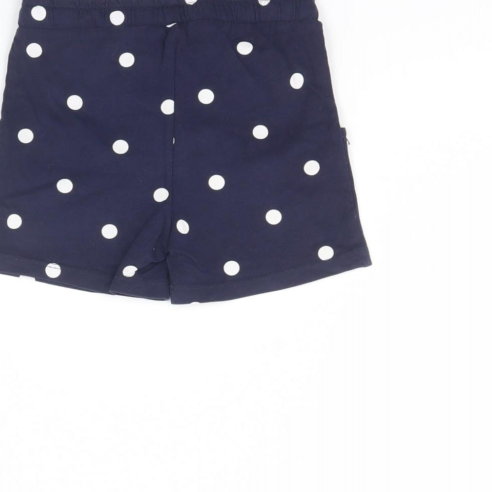 Nutmeg Girls Blue Polka Dot  Culotte Shorts Size 4 Years