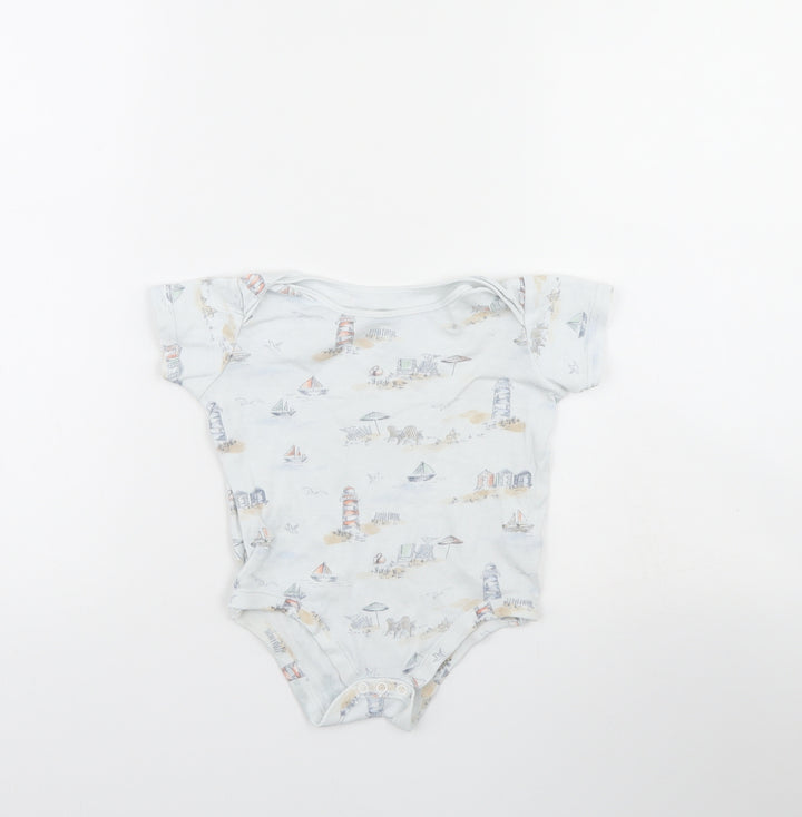 TU Baby Grey Spotted Babygrow One-Piece Size 12 Months - beach