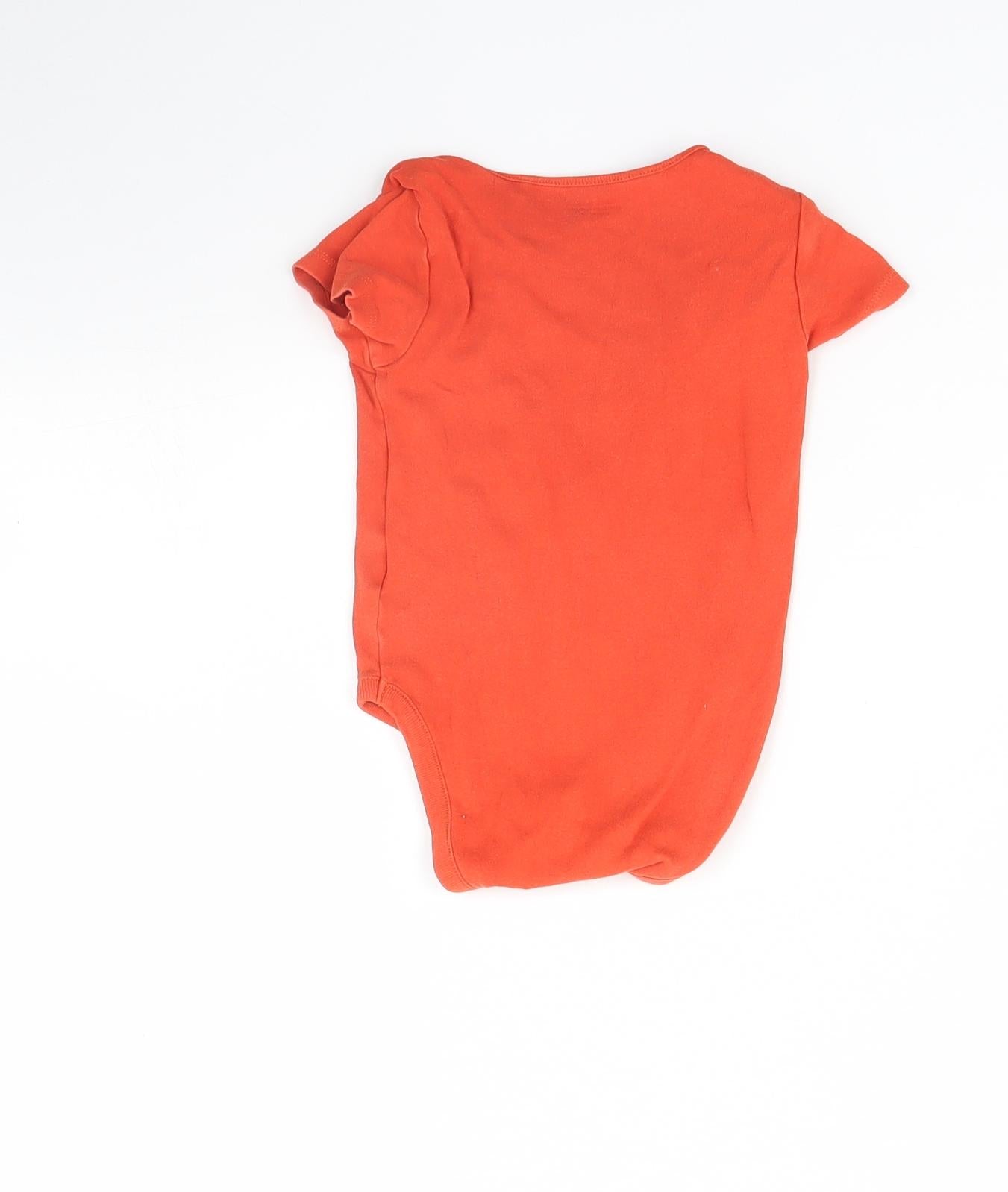 NEXT Baby Orange   Babygrow One-Piece Size 9-12 Months