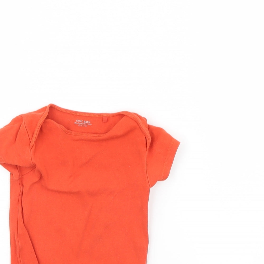 NEXT Baby Orange   Babygrow One-Piece Size 9-12 Months