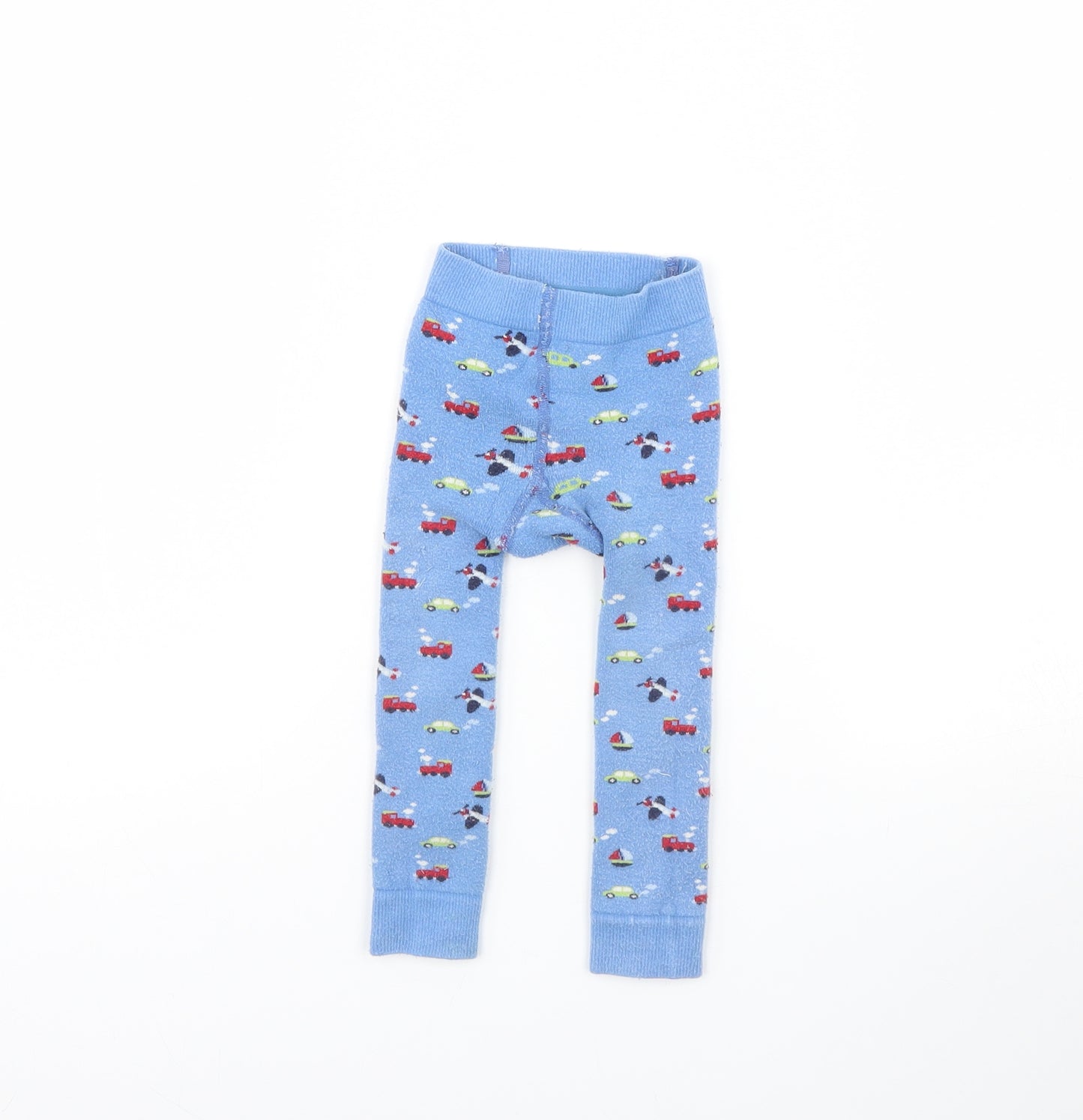 JoJo Maman Bébé Baby Blue Spotted  Capri Trousers Size 12 Months