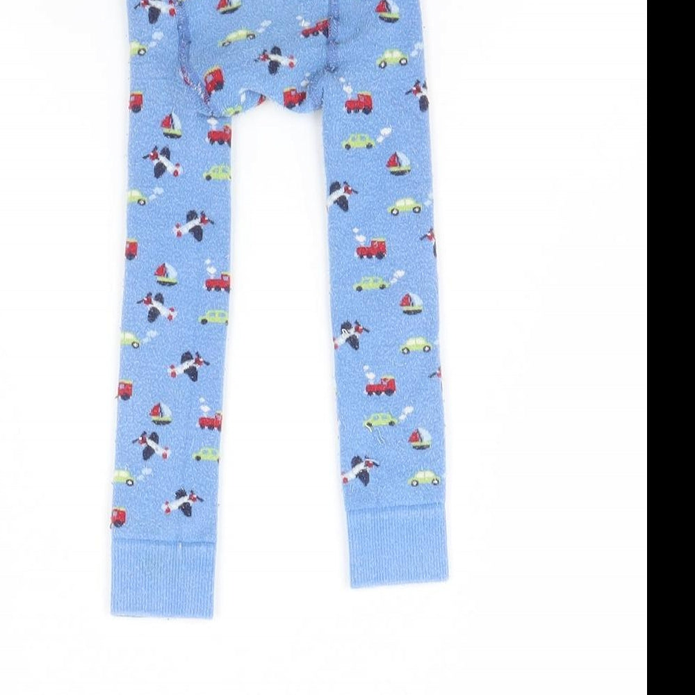 JoJo Maman Bébé Baby Blue Spotted  Capri Trousers Size 12 Months