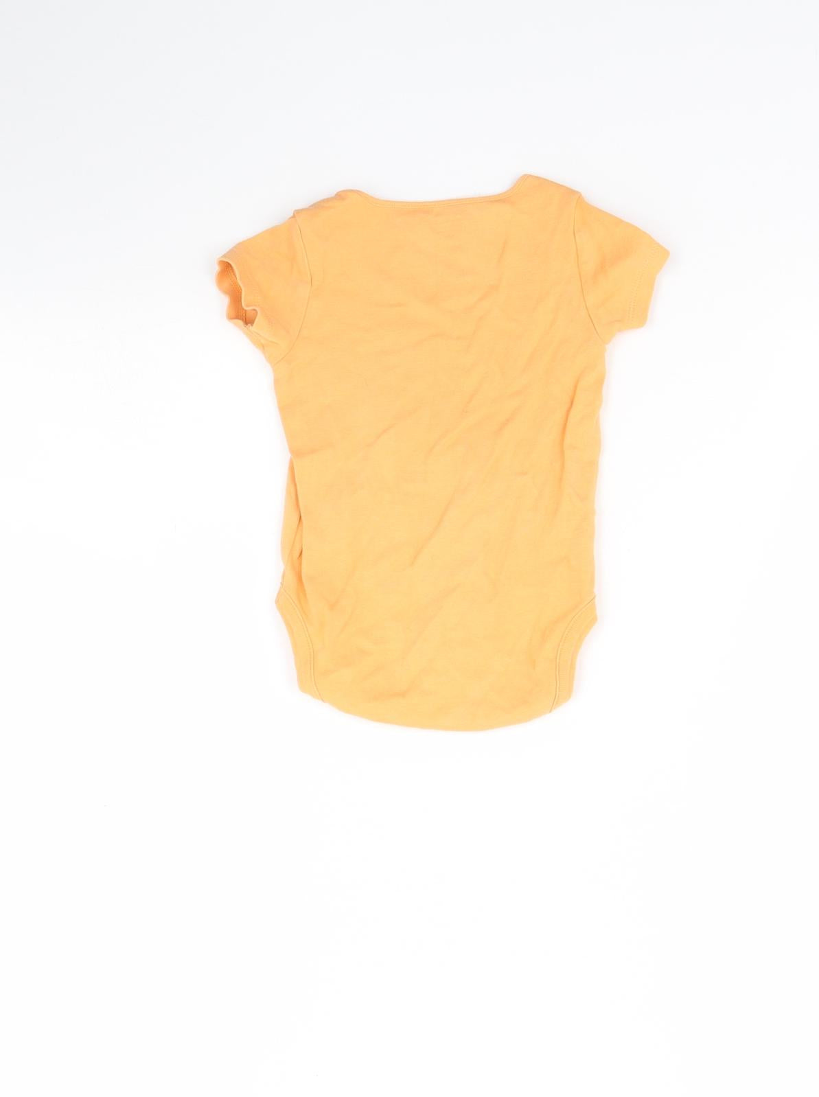 NEXT Baby Orange   Babygrow One-Piece Size 9-12 Months