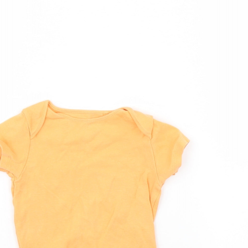 NEXT Baby Orange   Babygrow One-Piece Size 9-12 Months