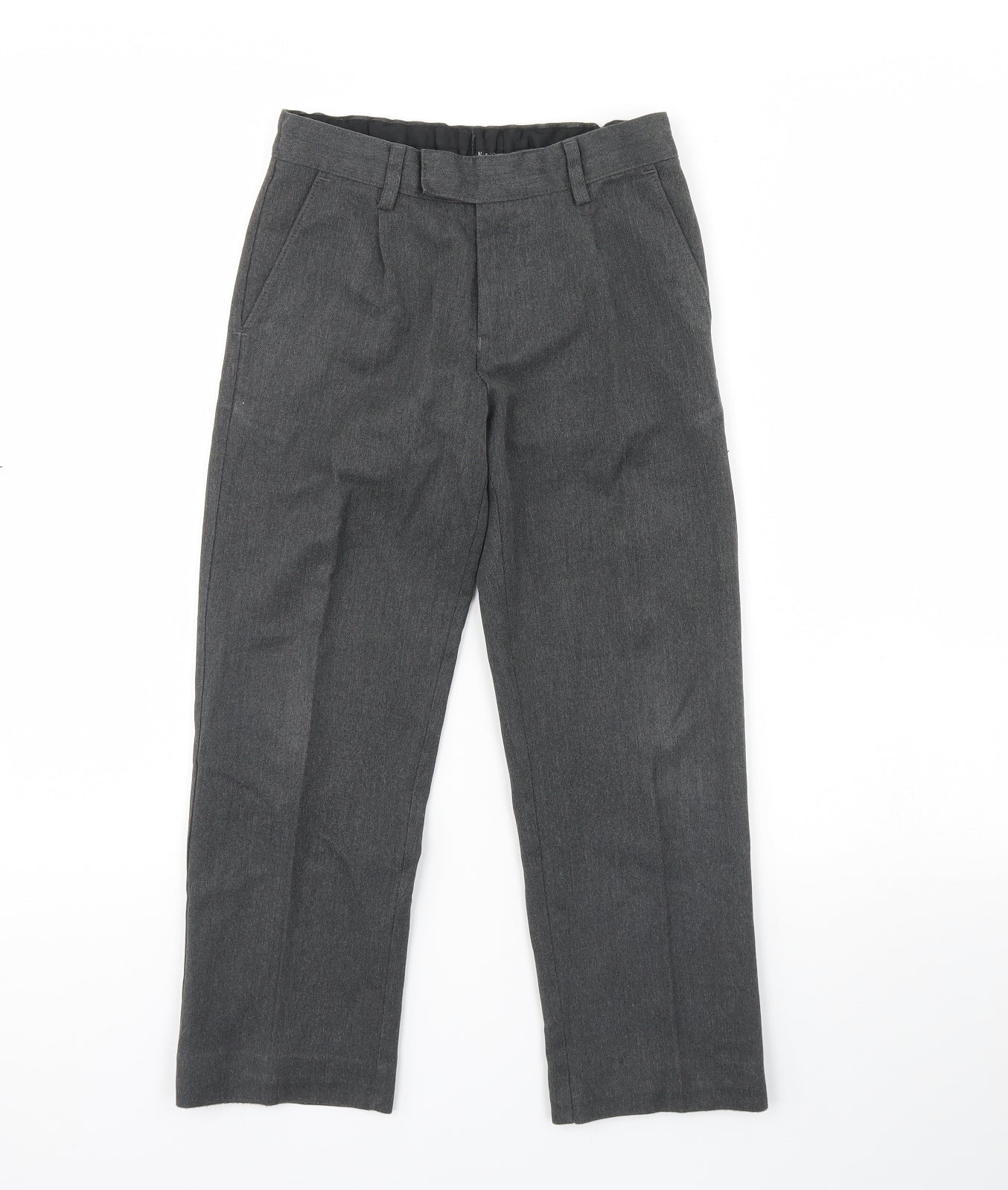 M&s Boys Grey   Dress Pants Trousers Size 7 Years - school