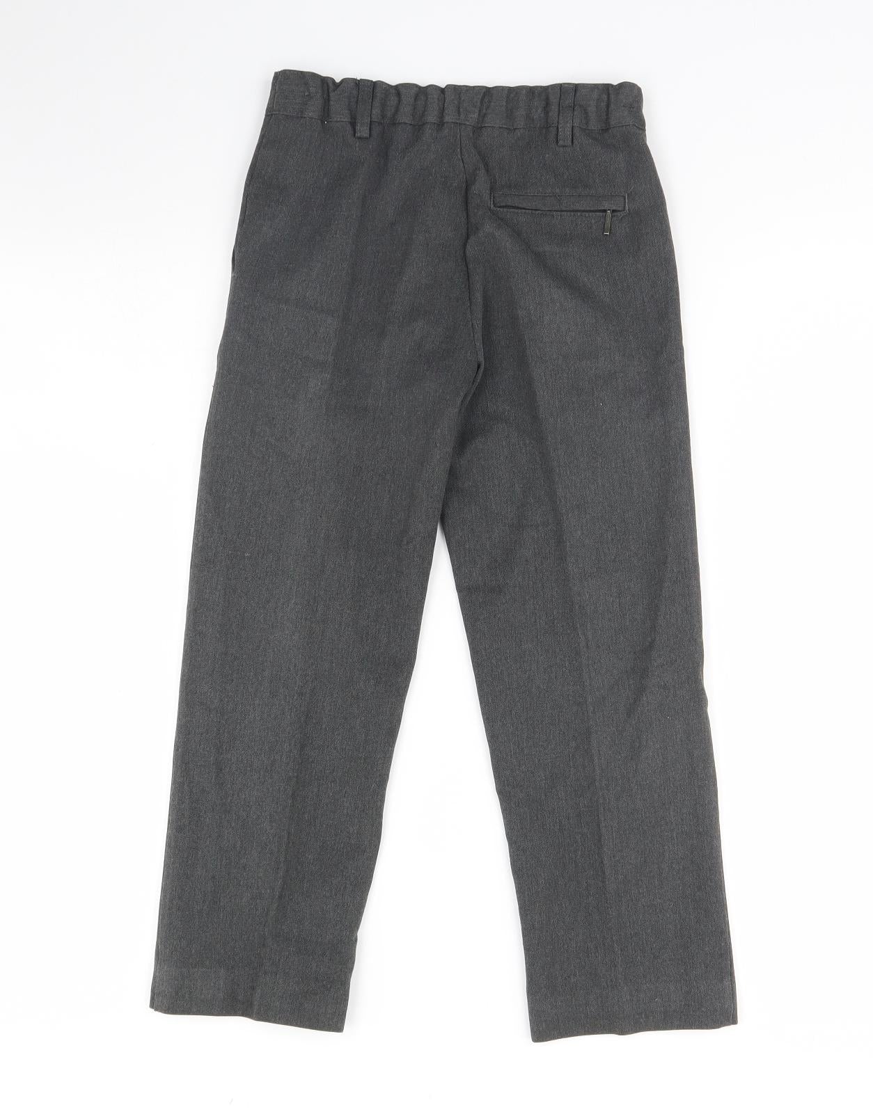 M&s Boys Grey   Dress Pants Trousers Size 7 Years - school