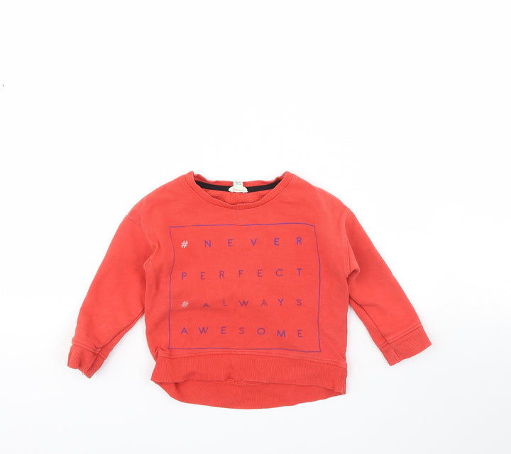 River island Baby Red Pullover Jumper Size 12-18 Months