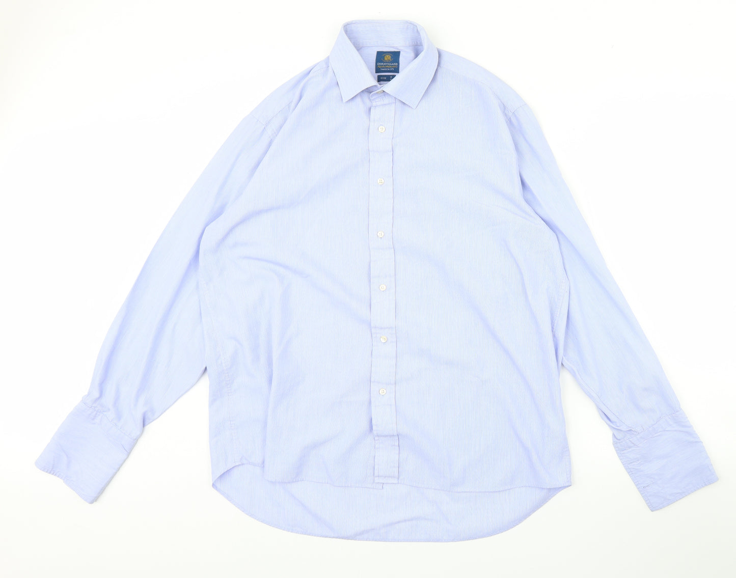Dehavilland Mens Blue    Dress Shirt Size 16
