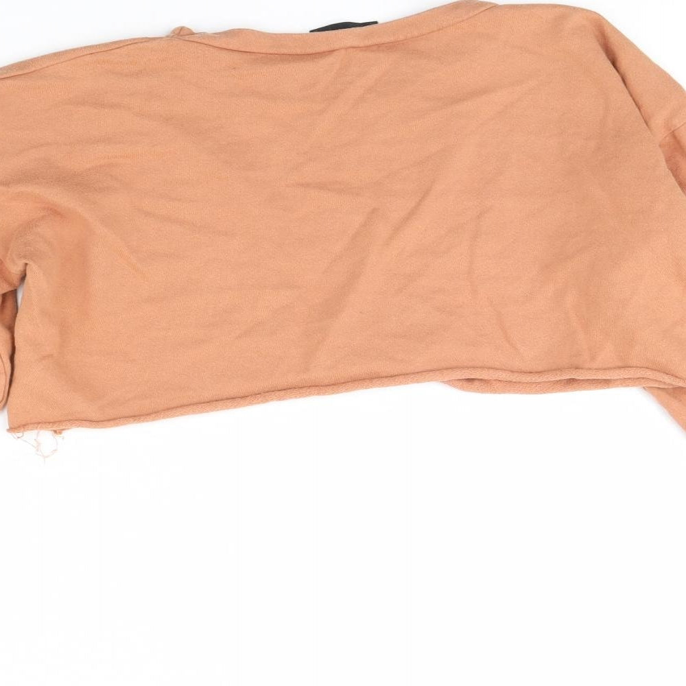Pretty little thing Womens Orange   Pullover Jumper Size 8