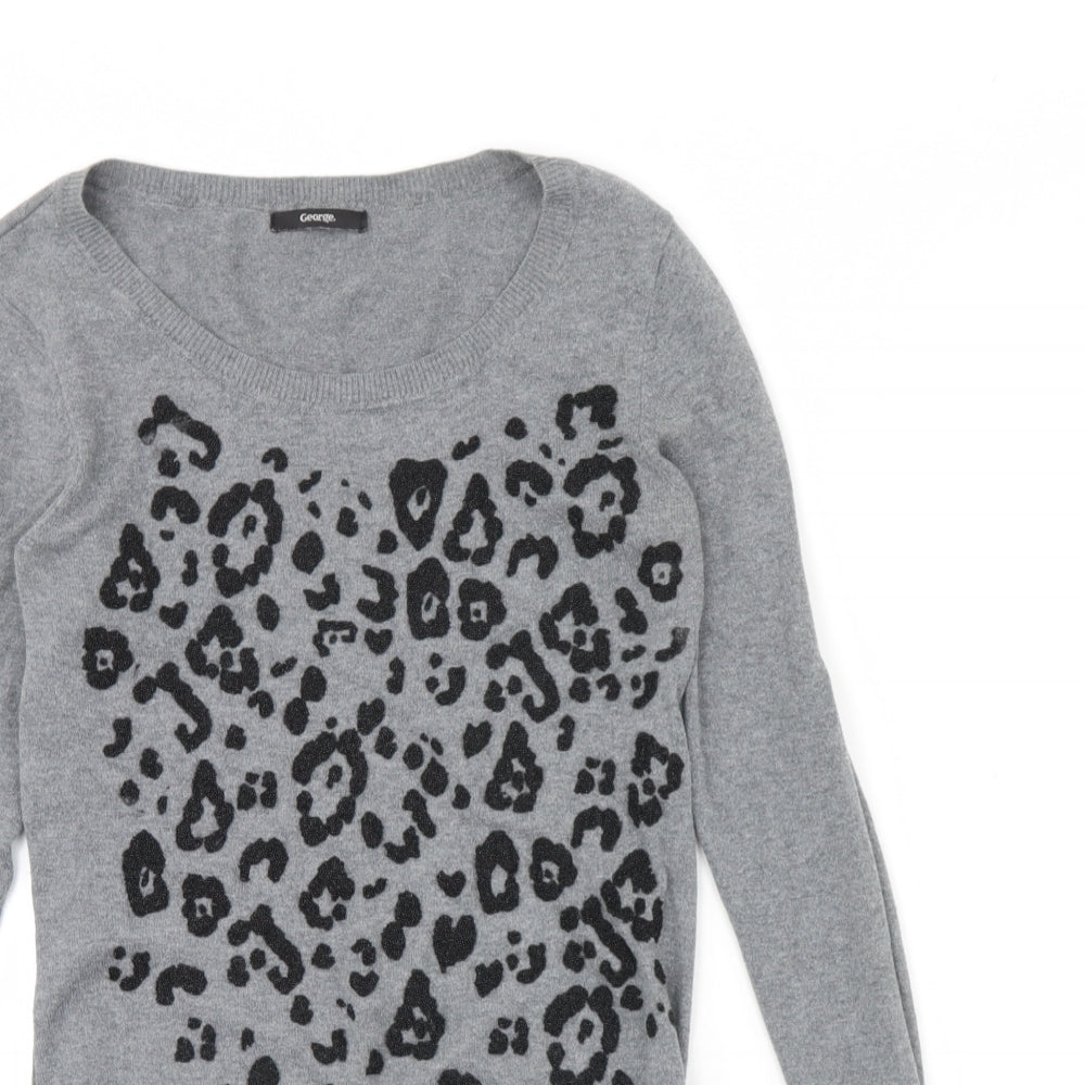 George Womens Grey   Pullover Jumper Size 8