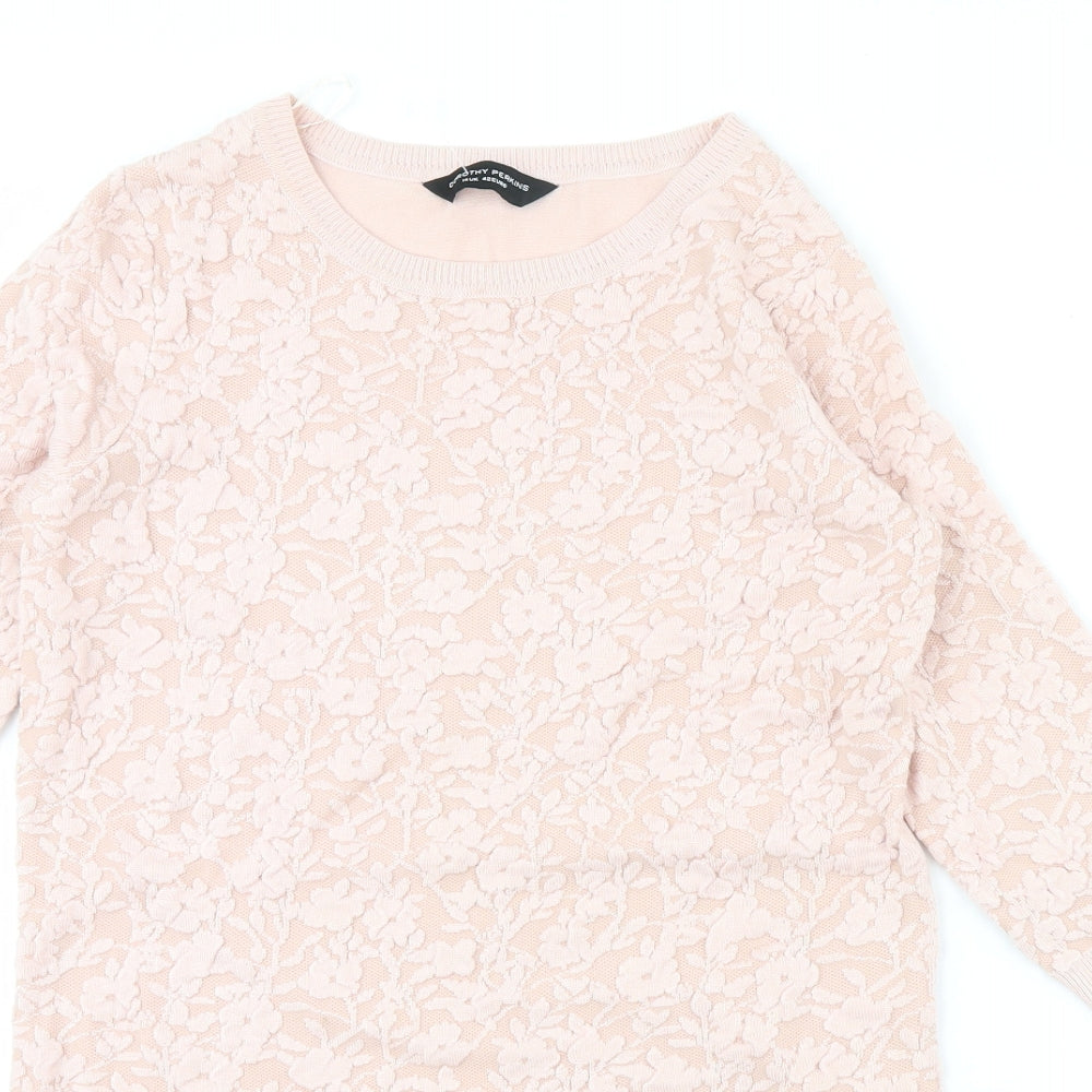 Dorothy Perkins Womens Pink   Jumper Dress  Size 14