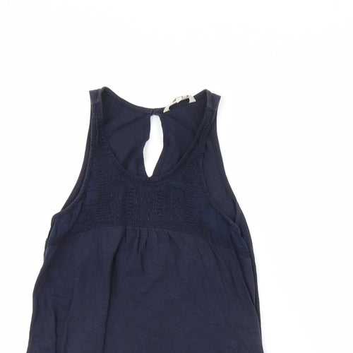 Peacocks Womens Blue   Basic Tank Size 8