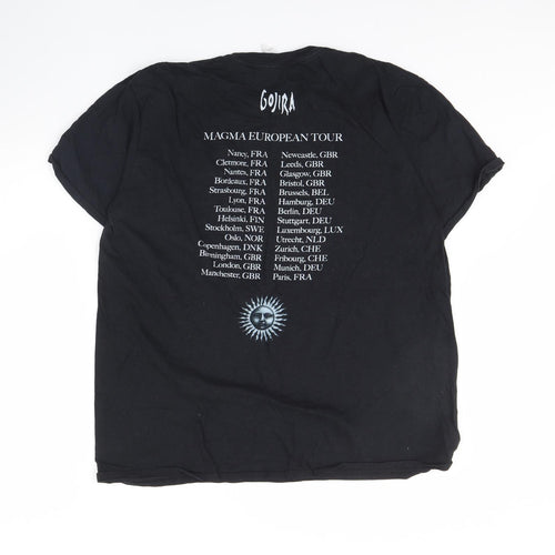 Gildan  Mens Black    T-Shirt Size XL