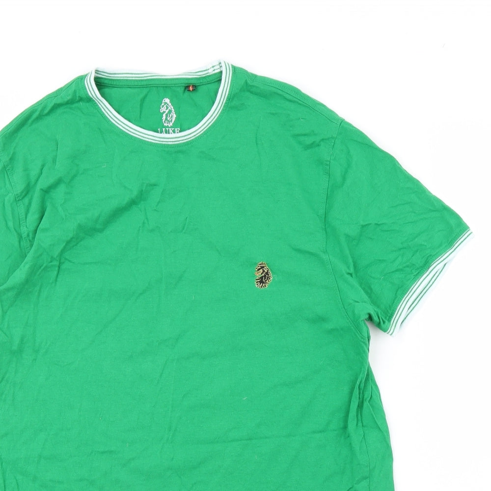 Luke sport Mens Green    T-Shirt Size M