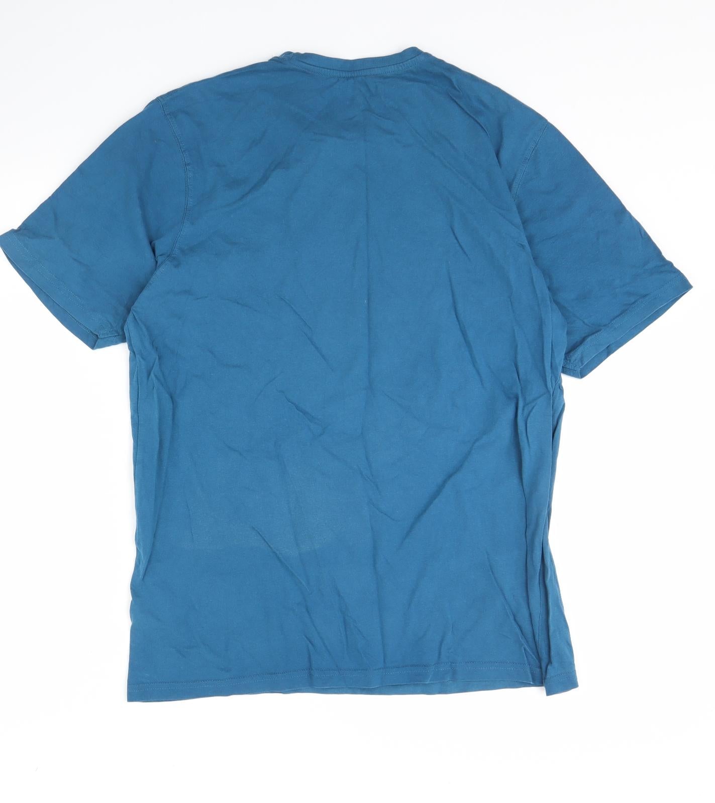 Avenue Mens Blue    T-Shirt Size L