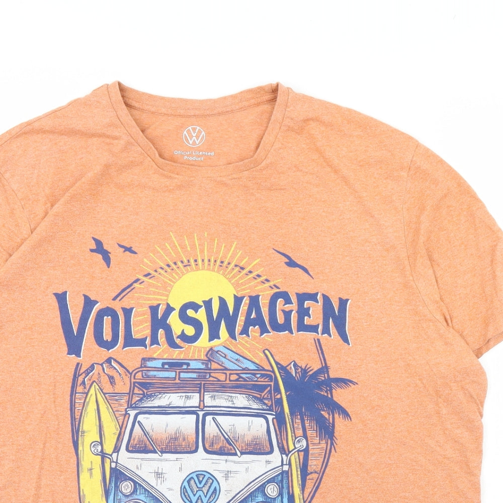 F&F Mens Orange    T-Shirt Size 2XL  - Volkswagen