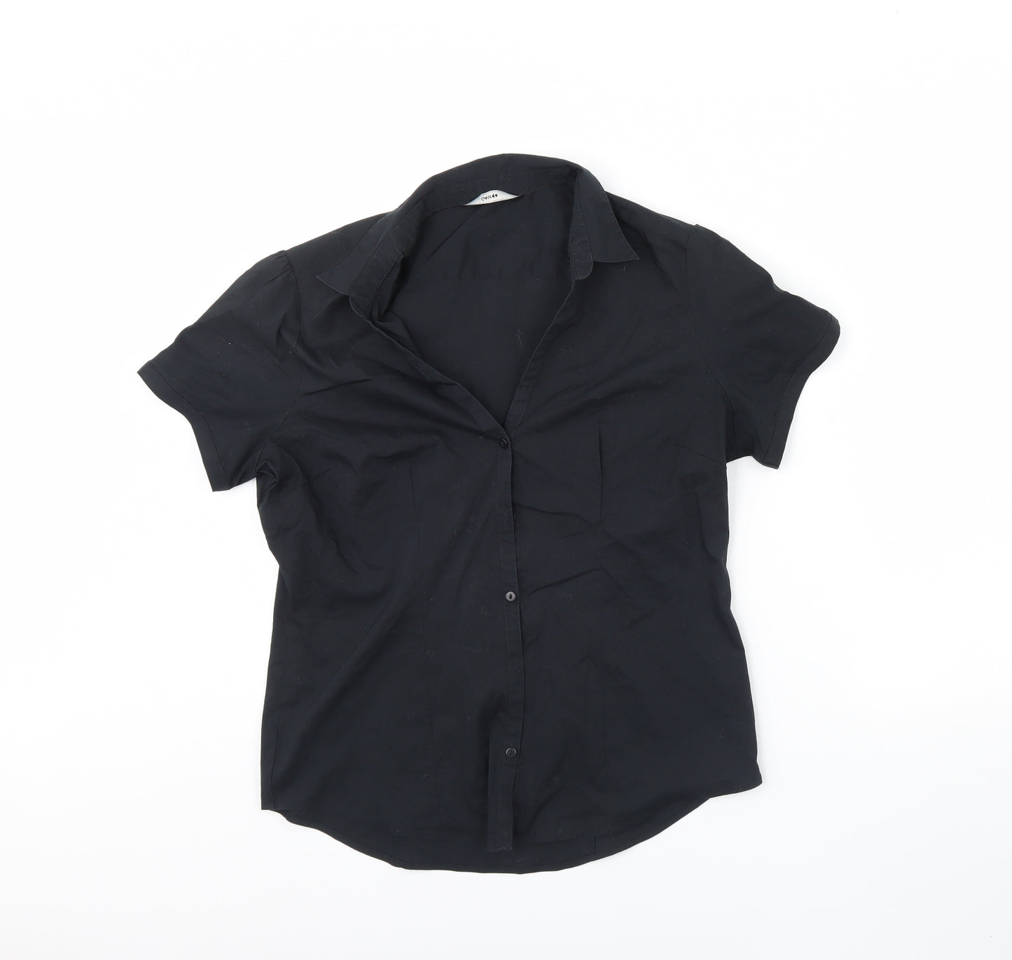 George Womens Black   Basic Button-Up Size 12