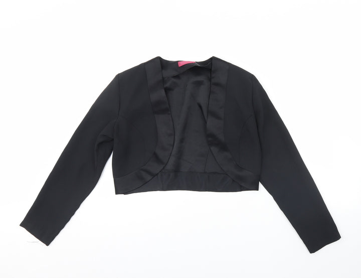 Richards Womens Black   Jacket  Size 8  - Shoulder Pads
