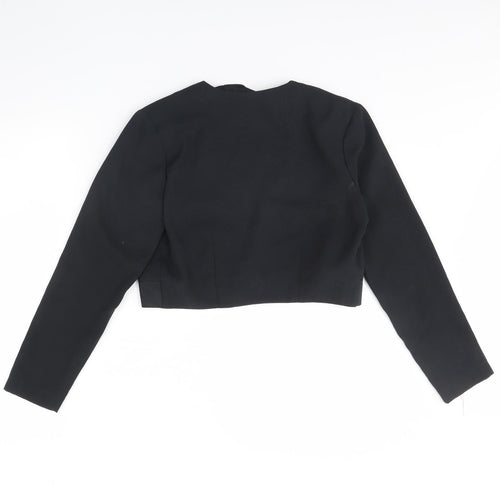 Richards Womens Black   Jacket  Size 8  - Shoulder Pads