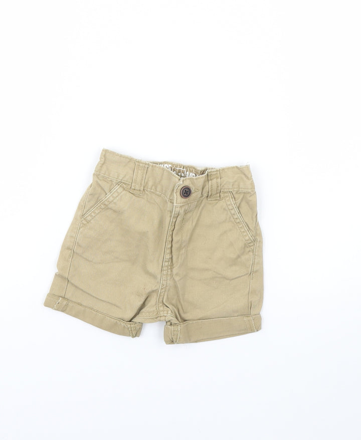 George Baby Beige Cropped Trousers Size 9 Months