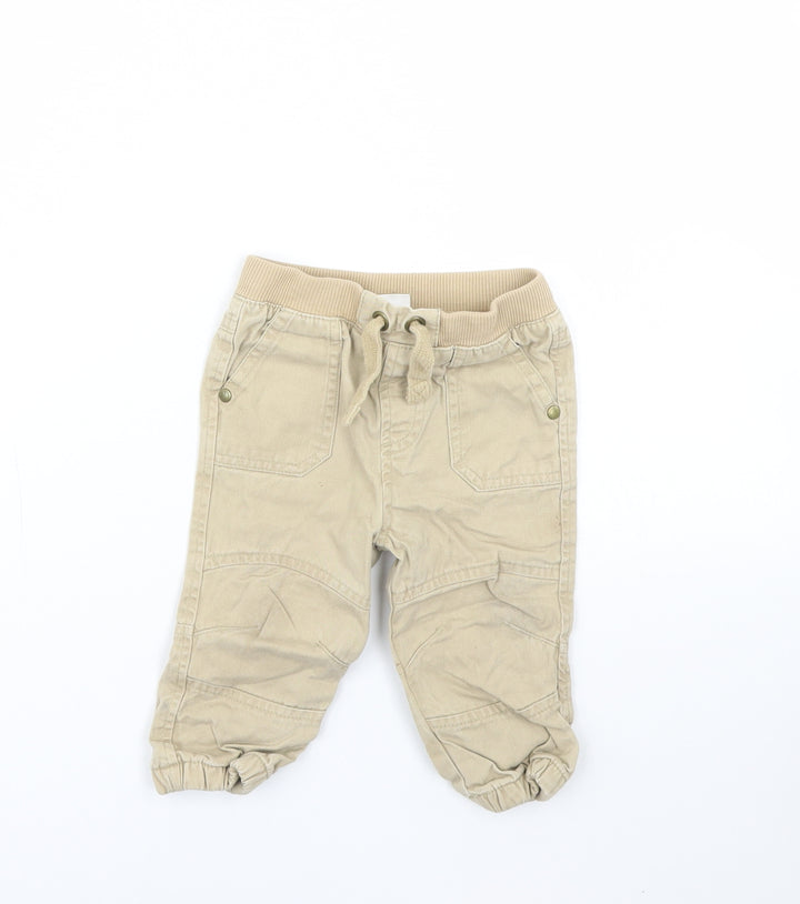 F&F Baby Beige Capri Jeans Size 6-9 Months