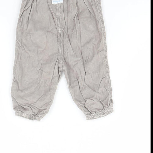 Mothercare Baby Grey  Corduroy Capri Trousers Size 3-6 Months