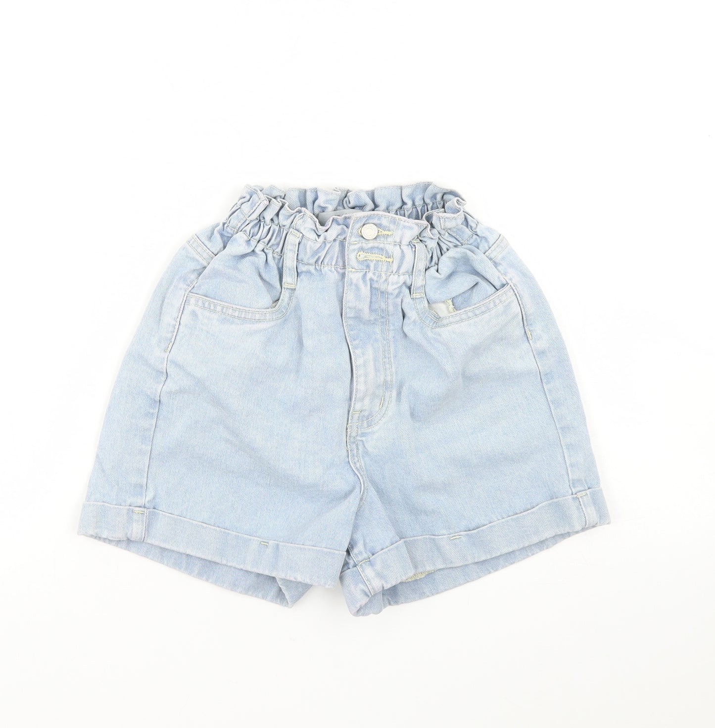 New Look Womens Blue  Denim Sailor Shorts Size 6