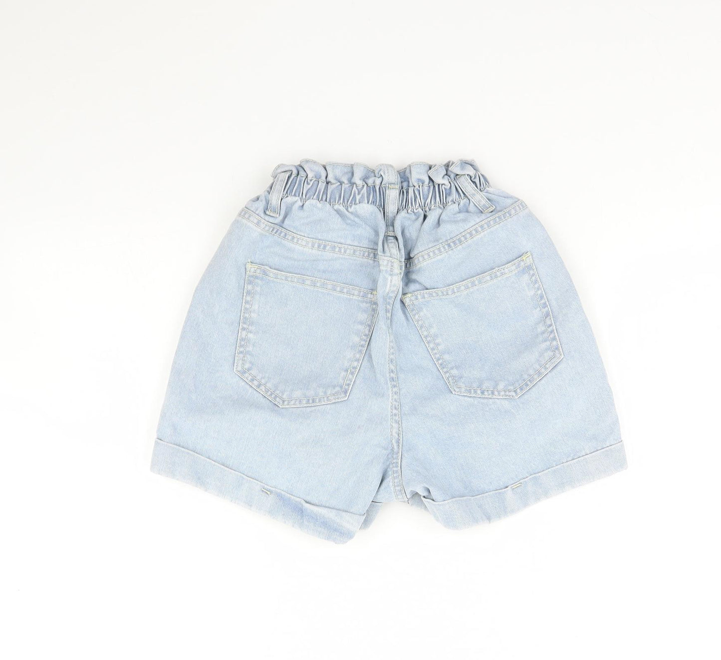 New Look Womens Blue  Denim Sailor Shorts Size 6