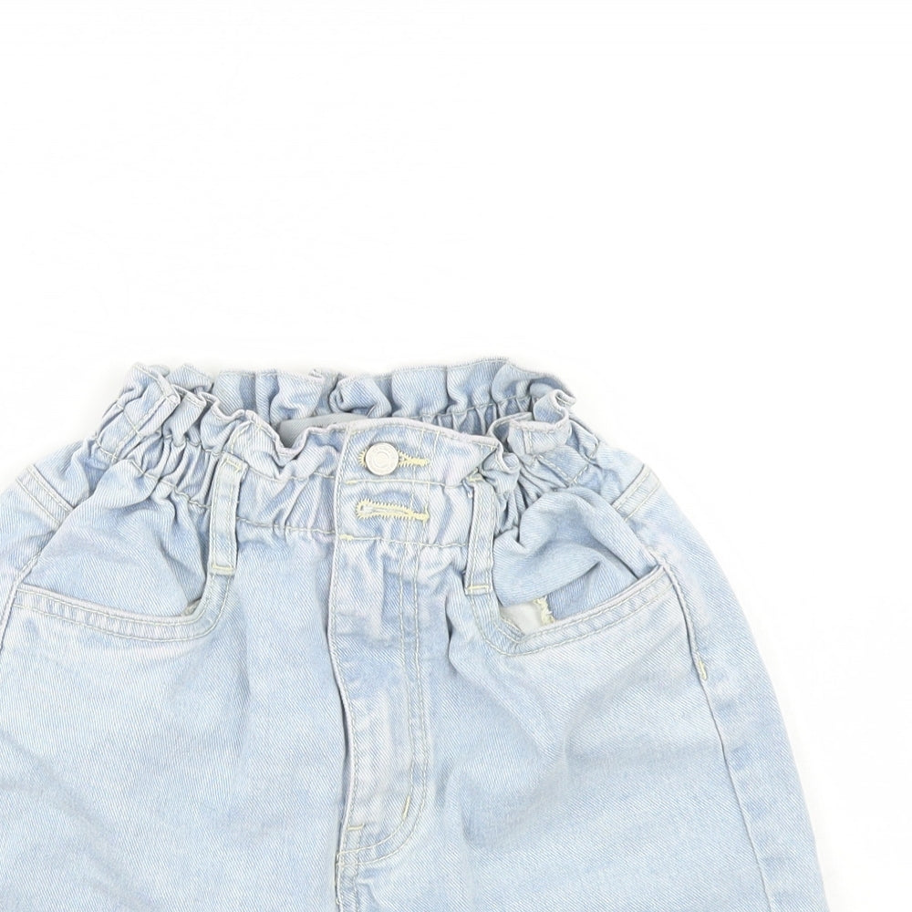 New Look Womens Blue  Denim Sailor Shorts Size 6