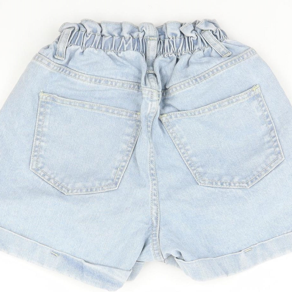 New Look Womens Blue  Denim Sailor Shorts Size 6