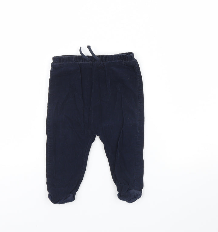 TU Baby Blue Corduroy Jogger Trousers Size 9 Months