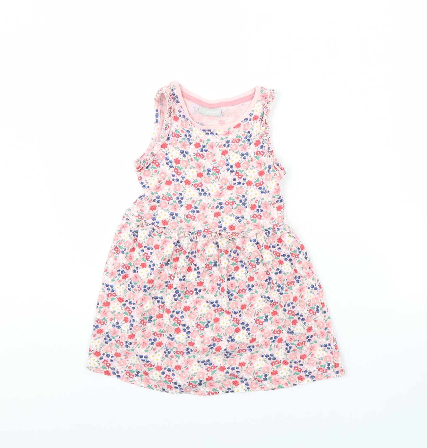 I love girlswear Girls Pink Floral  Fit & Flare  Size 4 Years