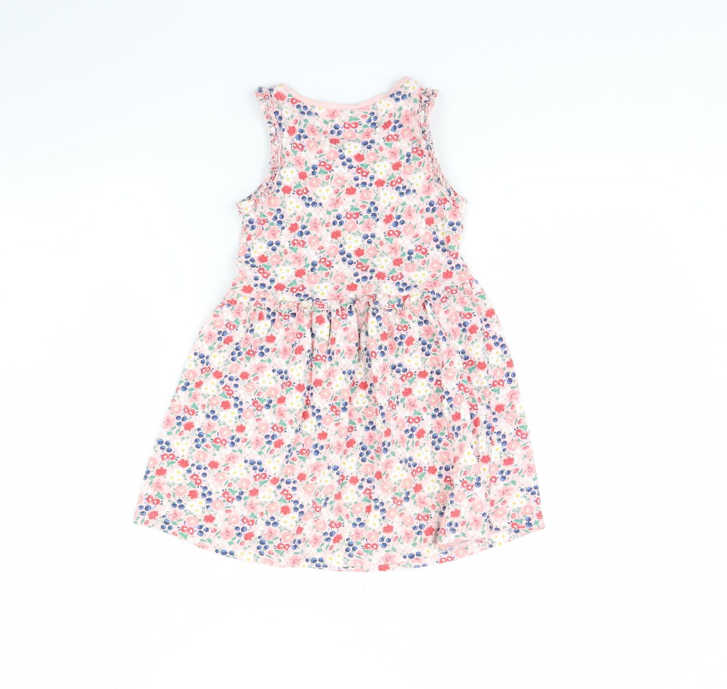 I love girlswear Girls Pink Floral  Fit & Flare  Size 4 Years