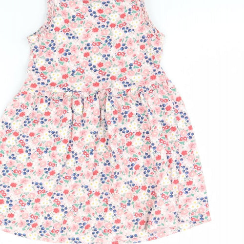I love girlswear Girls Pink Floral  Fit & Flare  Size 4 Years