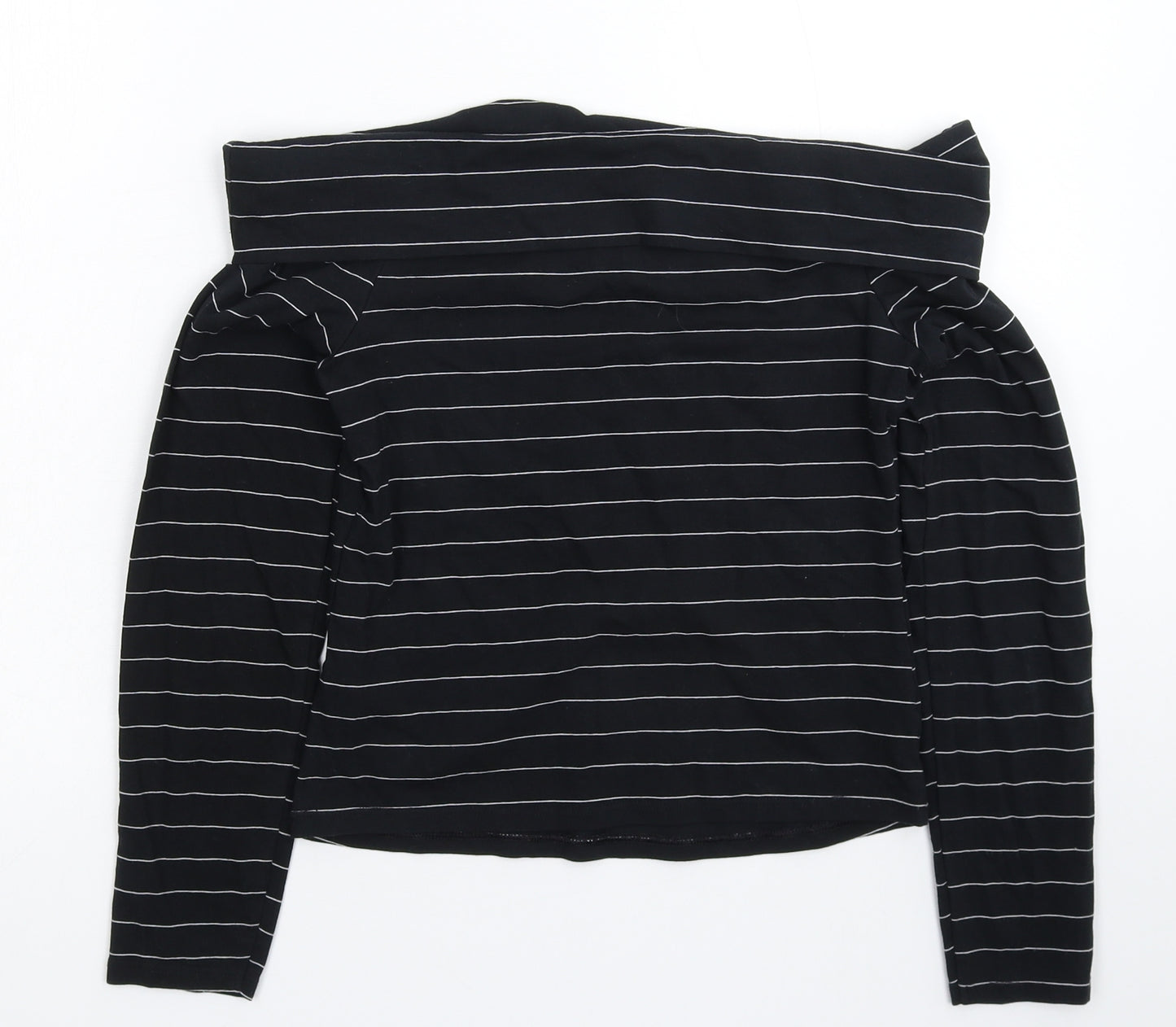 Miss Selfridge Womens Blue Striped  Pullover Sweatshirt Size 12