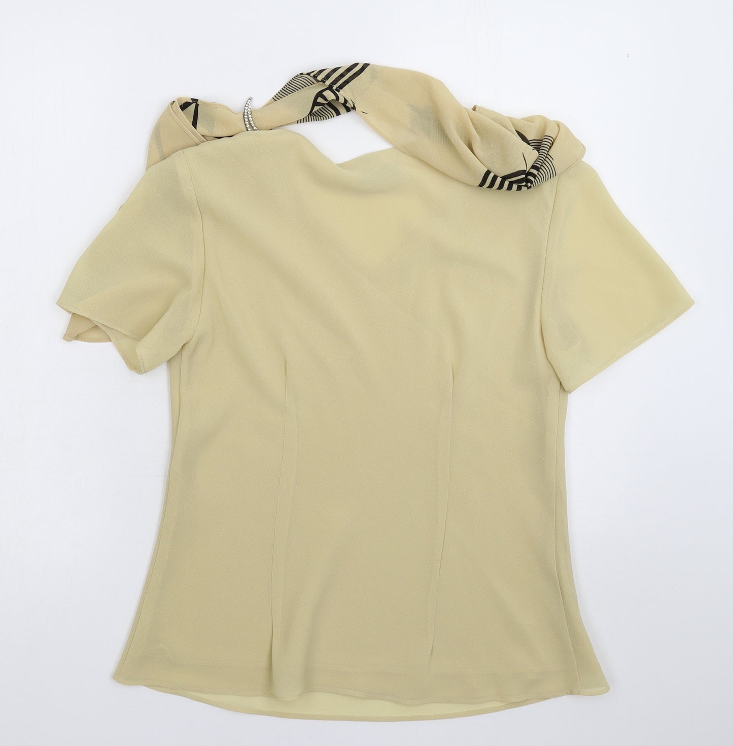 Michel Womens Beige   Basic Blouse Size M