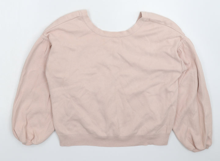 Topshop Womens Pink Knit Pullover Jumper Size 10