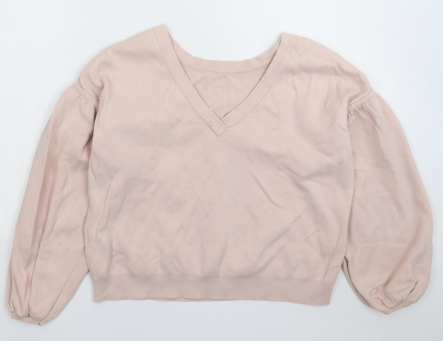 Topshop Womens Pink  Knit Pullover Jumper Size 10