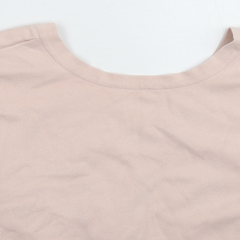 Topshop Womens Pink  Knit Pullover Jumper Size 10