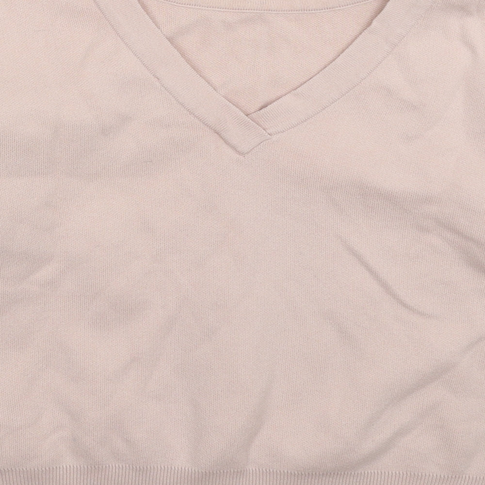 Topshop Womens Pink  Knit Pullover Jumper Size 10